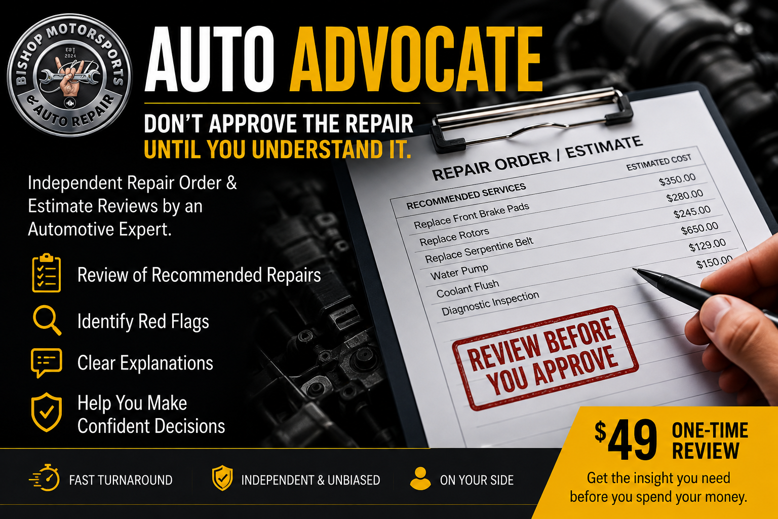 Auto Advocate — Repair Order & Estimate Review